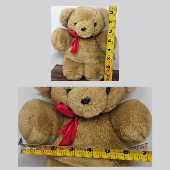 Ganz Bros Vtg 1985 Cuddle Teddy Bear Brown 8.5" Soft Collectible Excellent - Picture 8 of 8